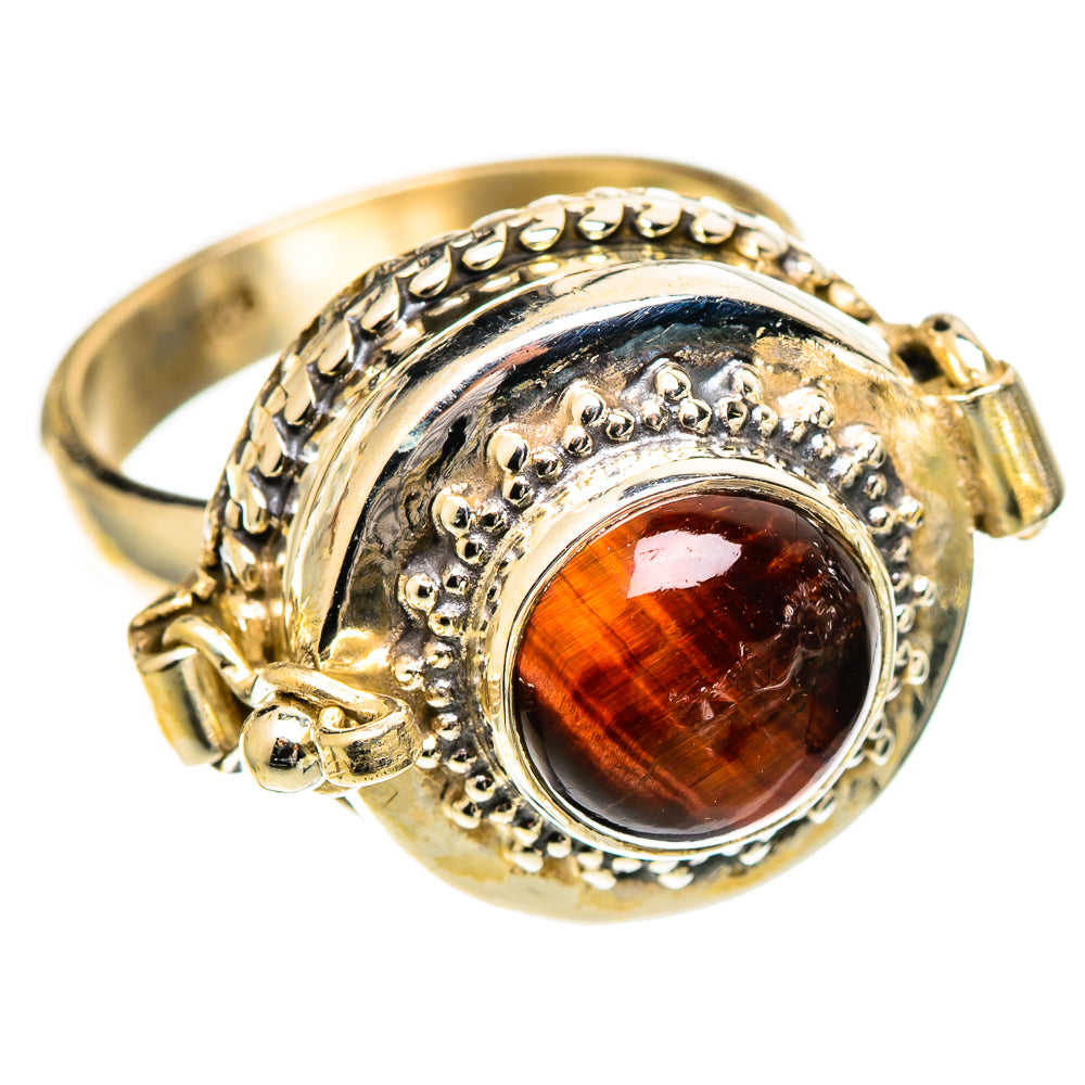 Red Tiger Eye Rings handcrafted by Anasilvercos - RING109631 - Photo 2
