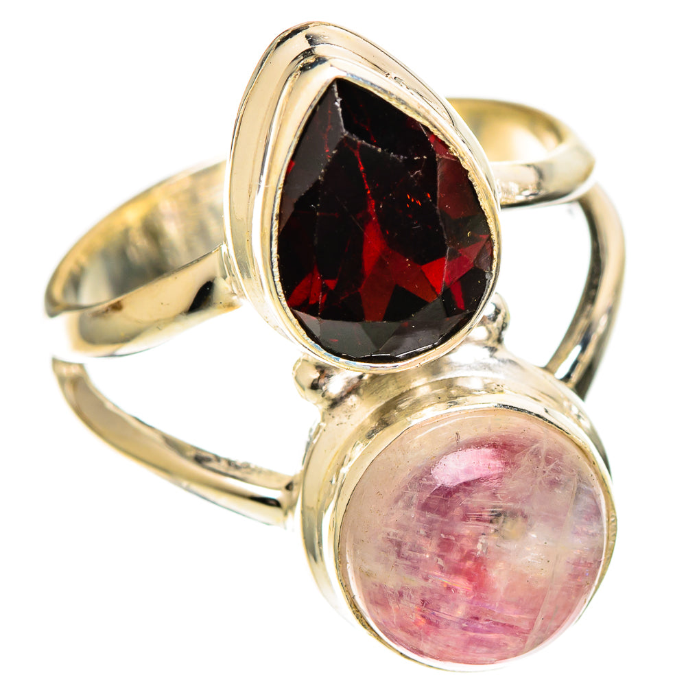 Pink Moonstone Rings handcrafted by Anasilvercos - RING109645 - Photo 2