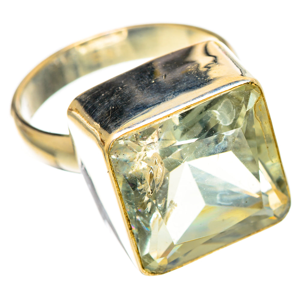 Green Amethyst Rings handcrafted by Anasilvercos - RING109657 - Photo 2