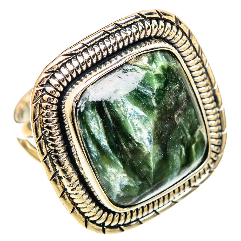 Seraphinite Rings handcrafted by Anasilvercos - RING109687 - Photo 2