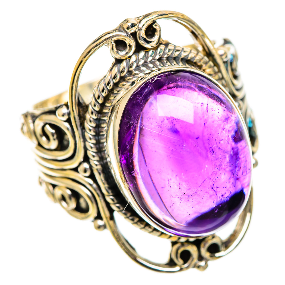 Amethyst Rings handcrafted by Anasilvercos - RING109700 - Photo 2