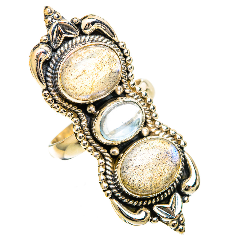 Labradorite Rings handcrafted by Anasilvercos - RING109722 - Photo 2