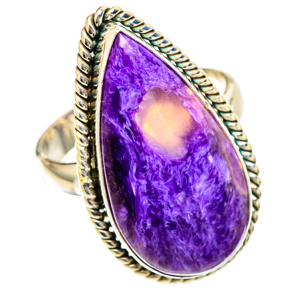 Charoite Rings handcrafted by Anasilvercos - RING109740 - Photo 2