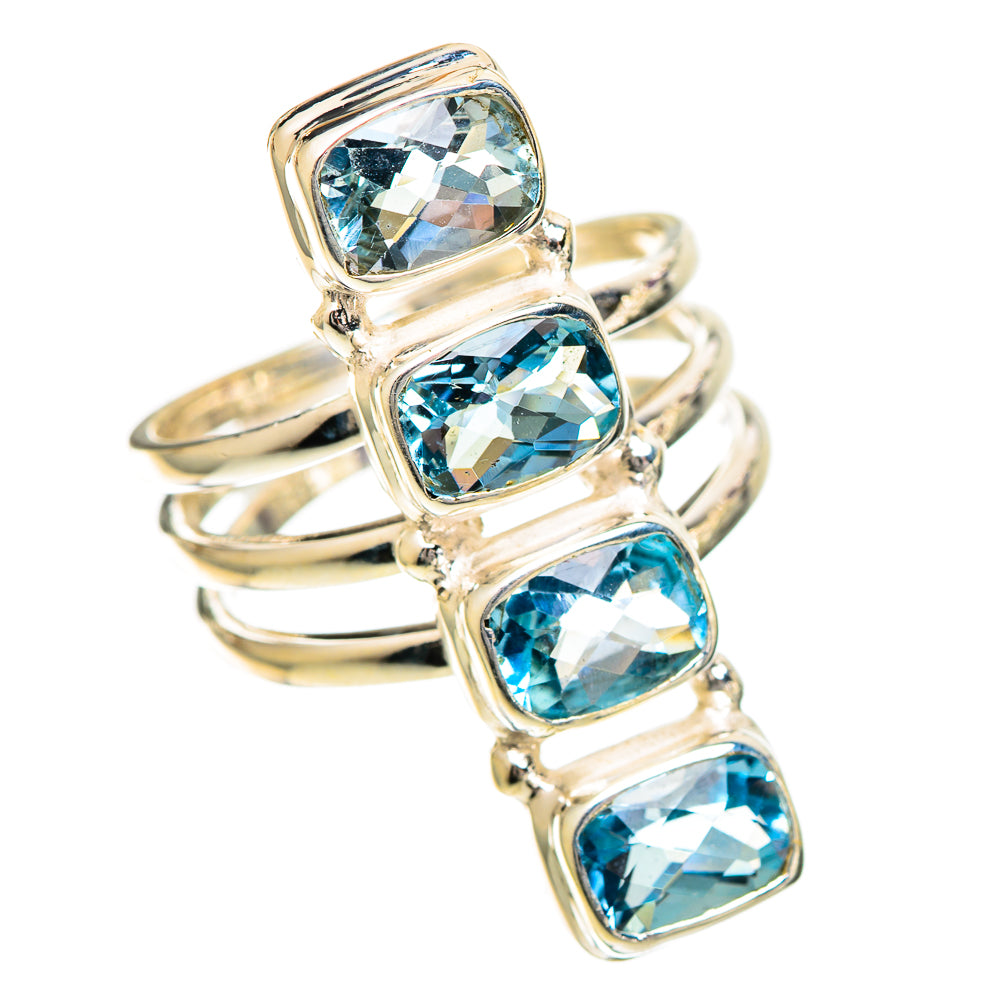 Blue Topaz Rings handcrafted by Anasilvercos - RING109752 - Photo 2