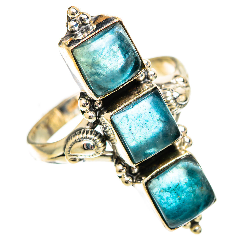 Blue Fluorite Rings handcrafted by Anasilvercos - RING109753 - Photo 2