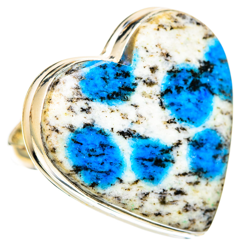 K2 Blue Azurite Rings handcrafted by Anasilvercos - RING109754 - Photo 2