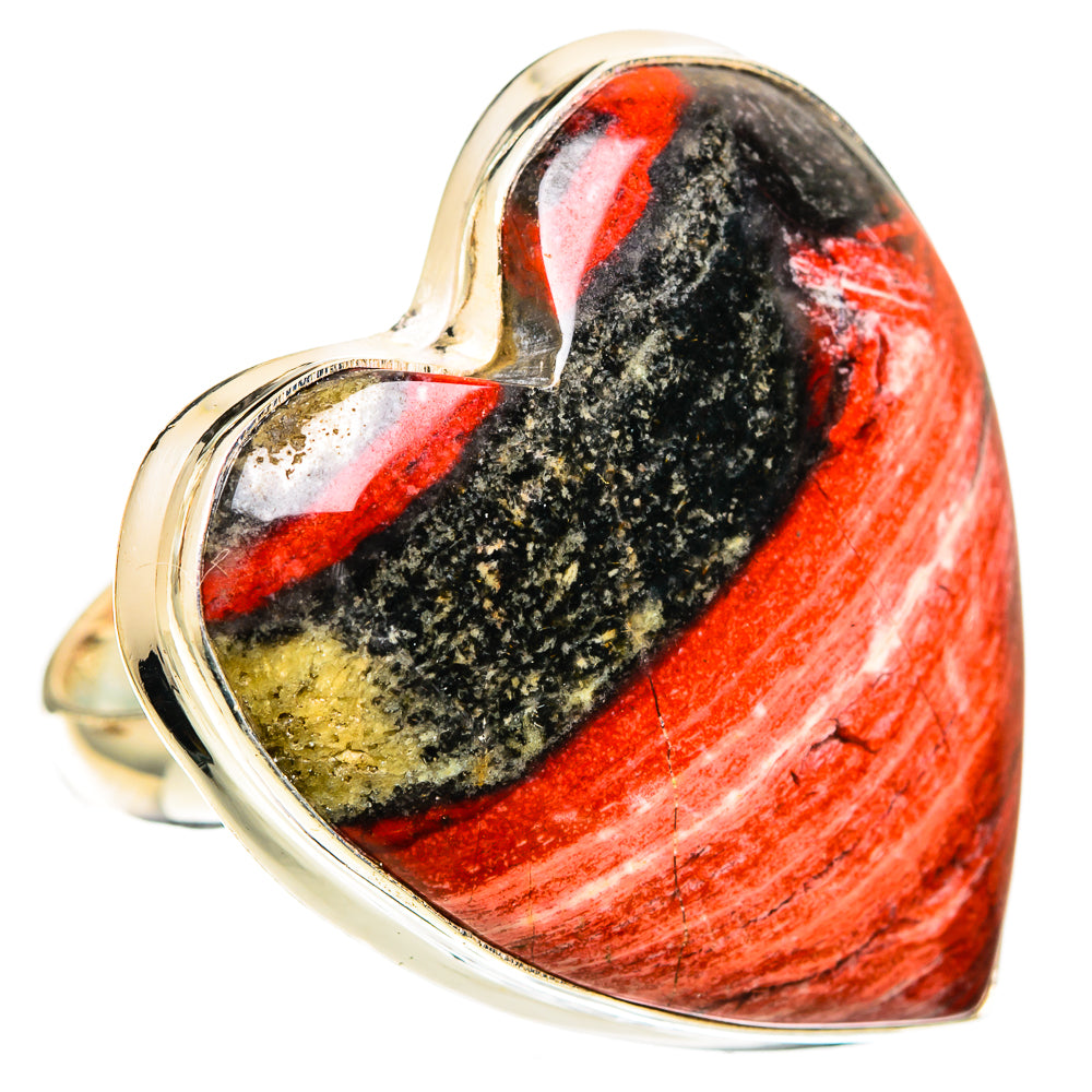 Red Jasper Rings handcrafted by Anasilvercos - RING109809 - Photo 2