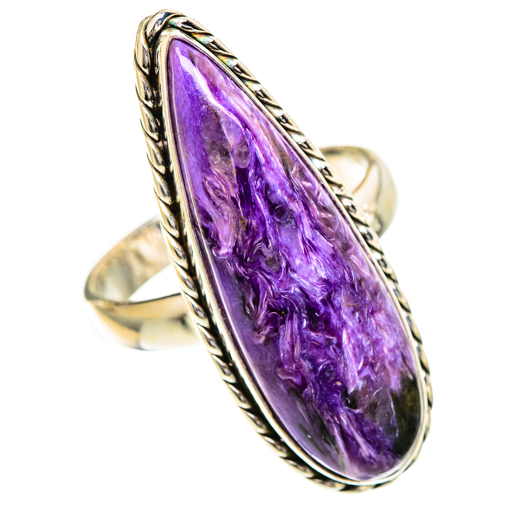 Charoite Rings handcrafted by Anasilvercos - RING109816 - Photo 2