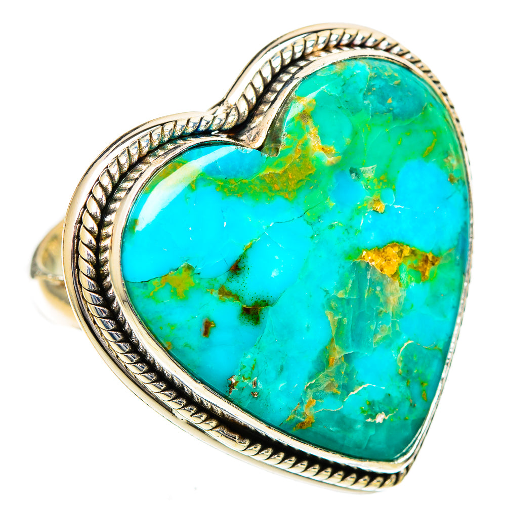 Chrysocolla Rings handcrafted by Anasilvercos - RING109832 - Photo 2