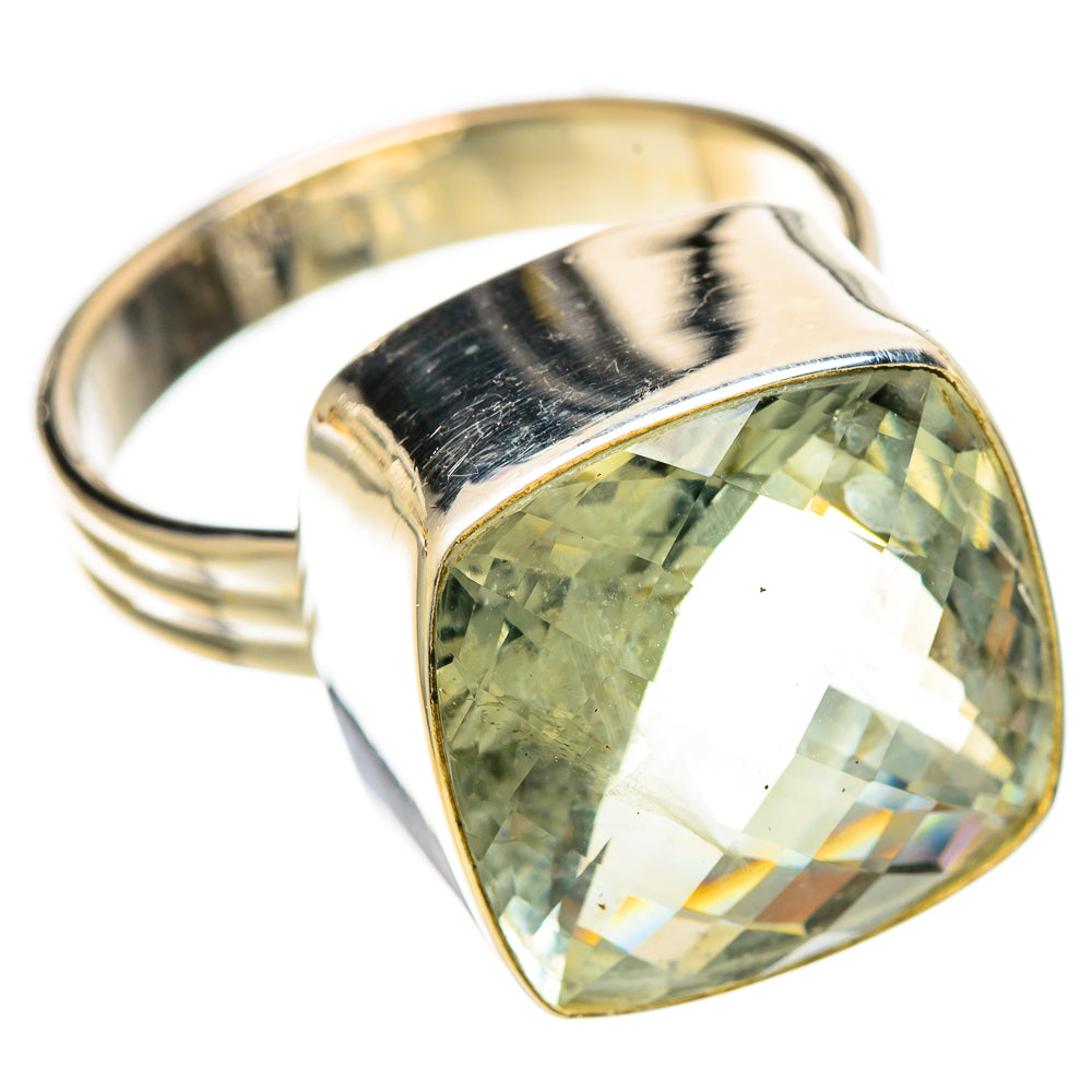 Green Amethyst Rings handcrafted by Anasilvercos - RING109846 - Photo 2