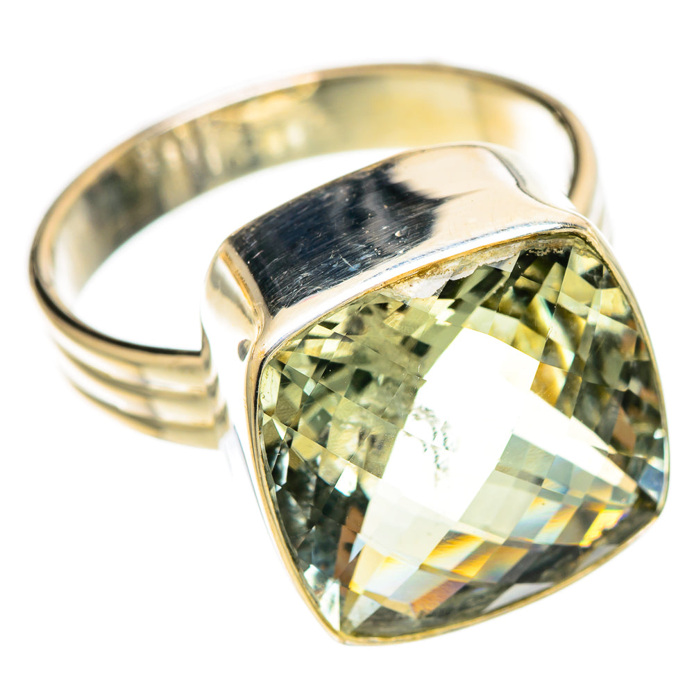 Green Amethyst Rings handcrafted by Anasilvercos - RING109878 - Photo 2