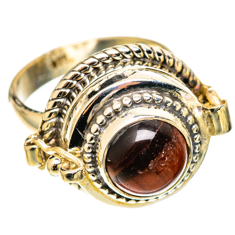 Red Tiger Eye Rings handcrafted by Anasilvercos - RING109882 - Photo 2