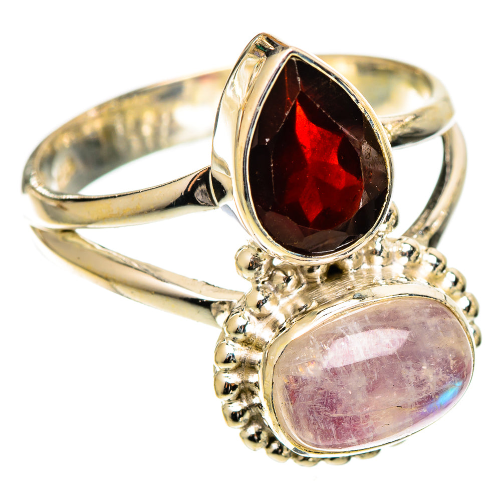 Pink Moonstone Rings handcrafted by Anasilvercos - RING109900 - Photo 2