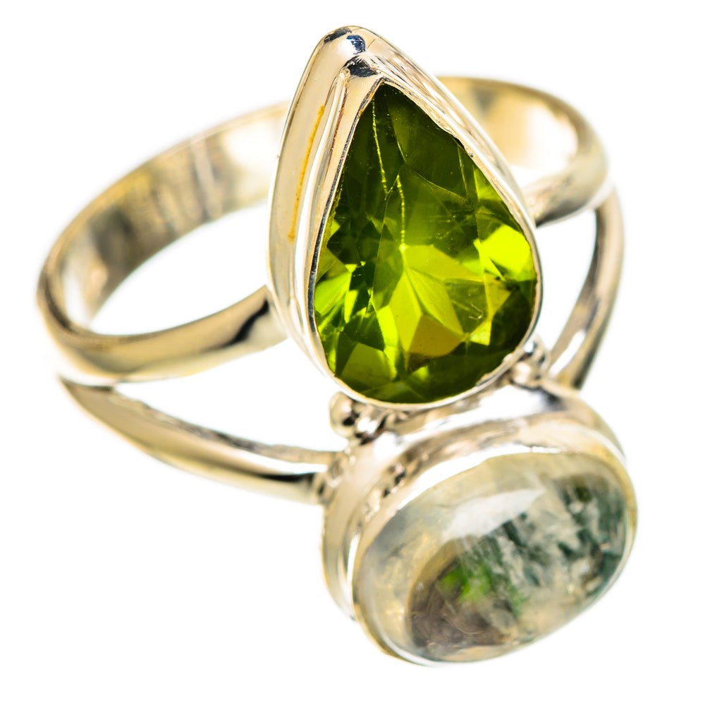 Green Moonstone Rings handcrafted by Anasilvercos - RING109909 - Photo 2