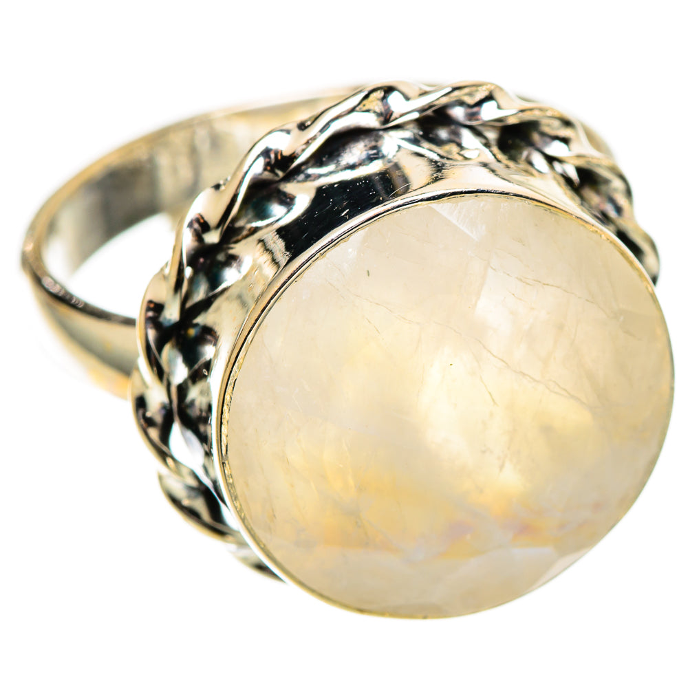 Rainbow Moonstone Rings handcrafted by Anasilvercos - RING109922 - Photo 2