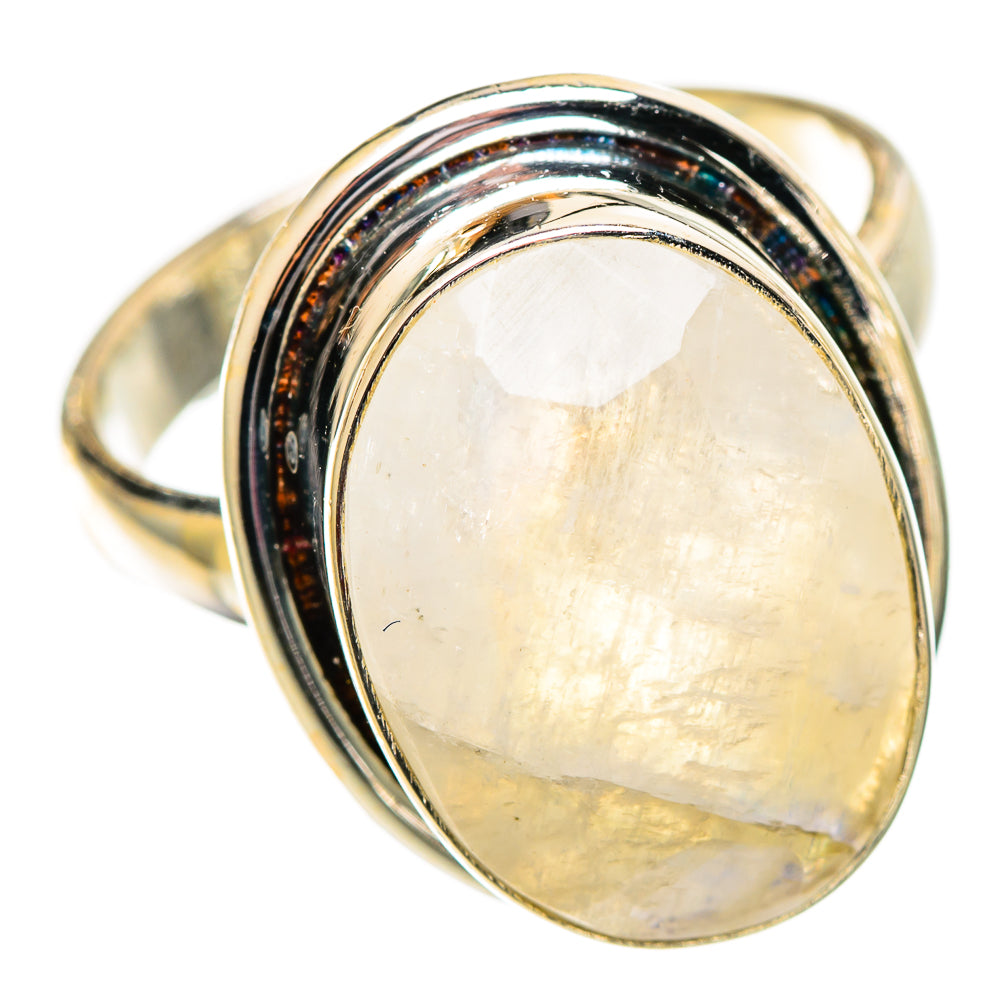 Rainbow Moonstone Rings handcrafted by Anasilvercos - RING109926 - Photo 2