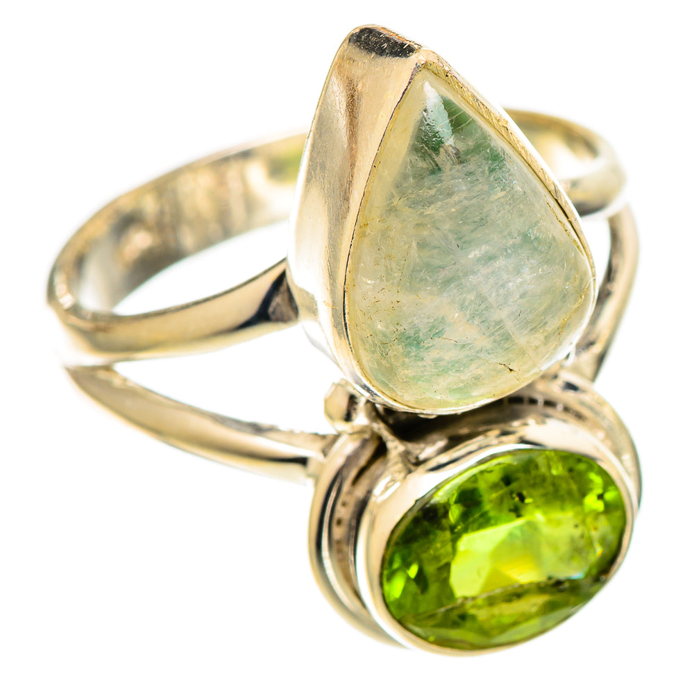 Green Moonstone Rings handcrafted by Anasilvercos - RING109935 - Photo 2