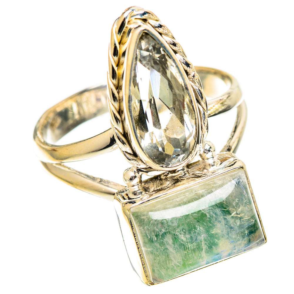 Green Moonstone Rings handcrafted by Anasilvercos - RING109936 - Photo 2