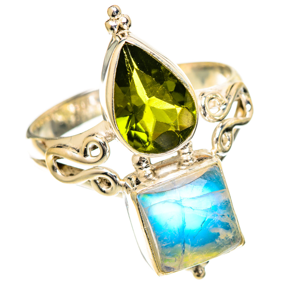 Green Moonstone Rings handcrafted by Anasilvercos - RING109961 - Photo 2