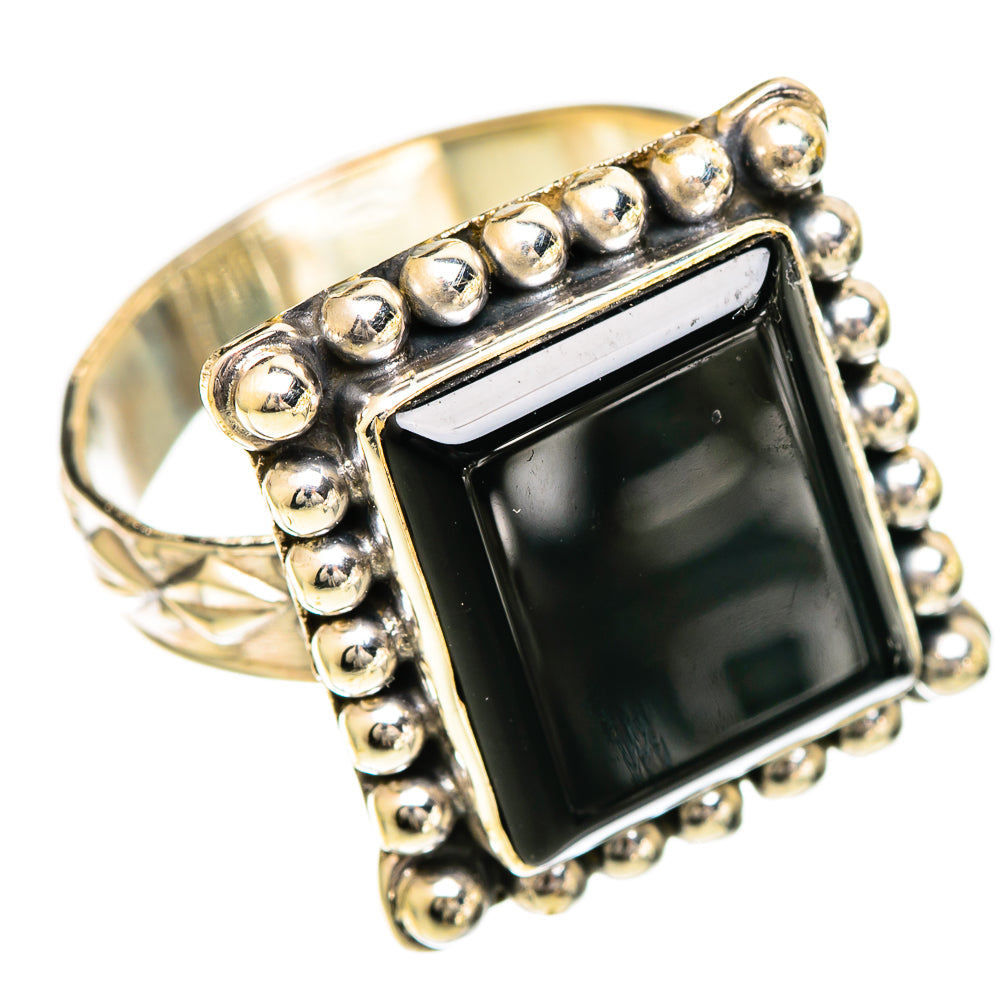 Black Onyx Rings handcrafted by Anasilvercos - RING109972 - Photo 2