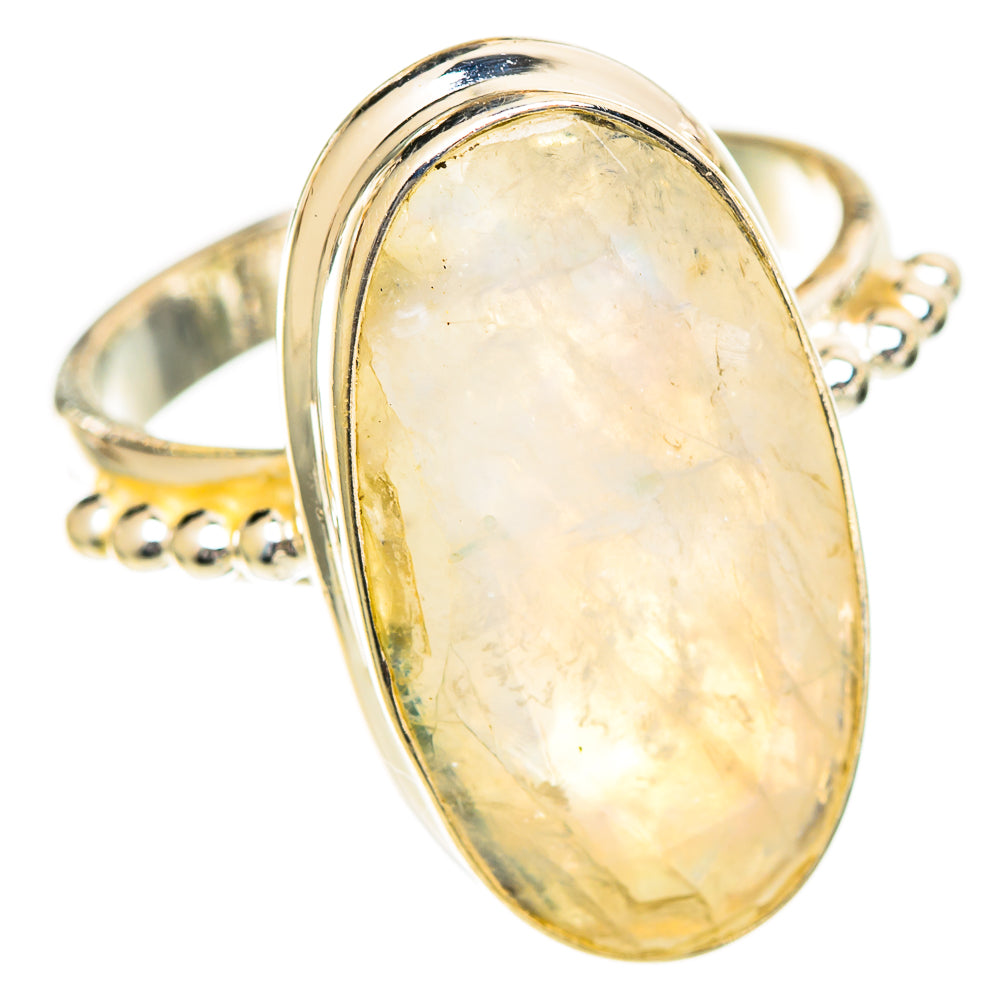Rainbow Moonstone Rings handcrafted by Anasilvercos - RING109974 - Photo 2