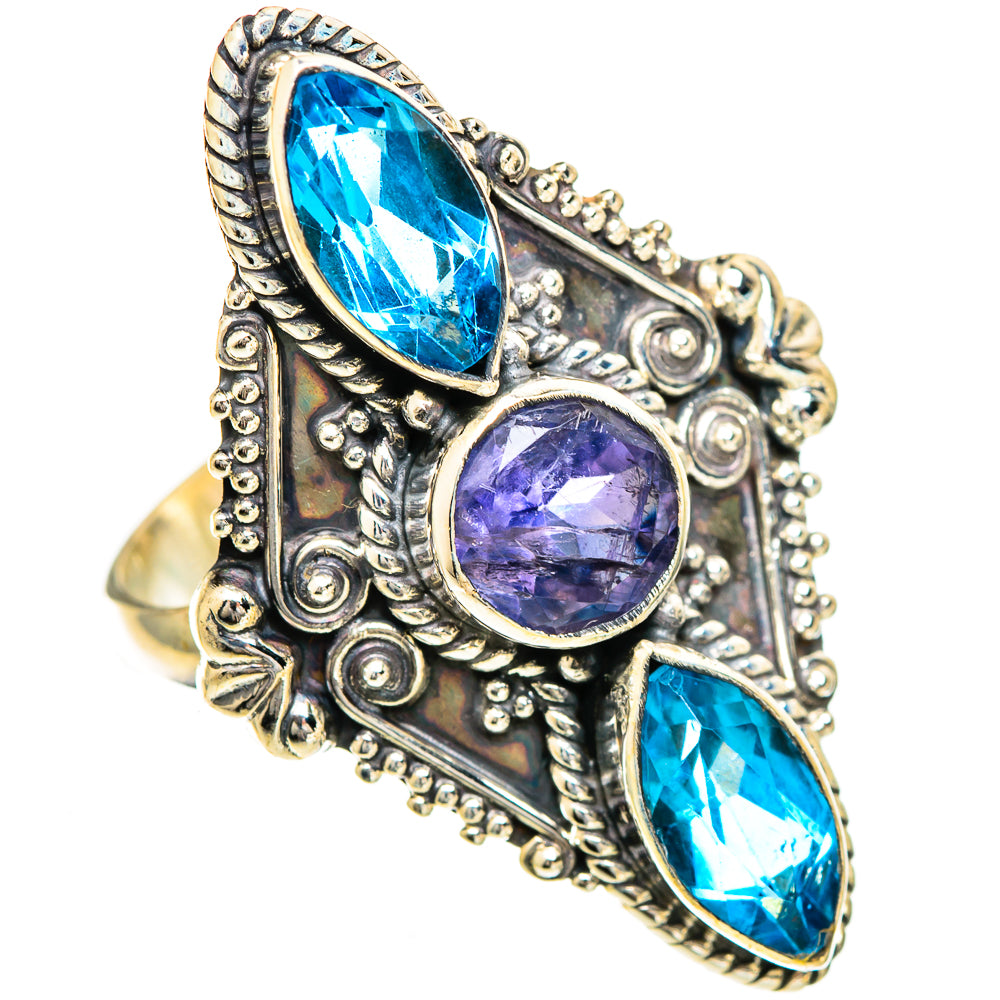 Violet Spinel Rings handcrafted by Anasilvercos - RING110055 - Photo 2