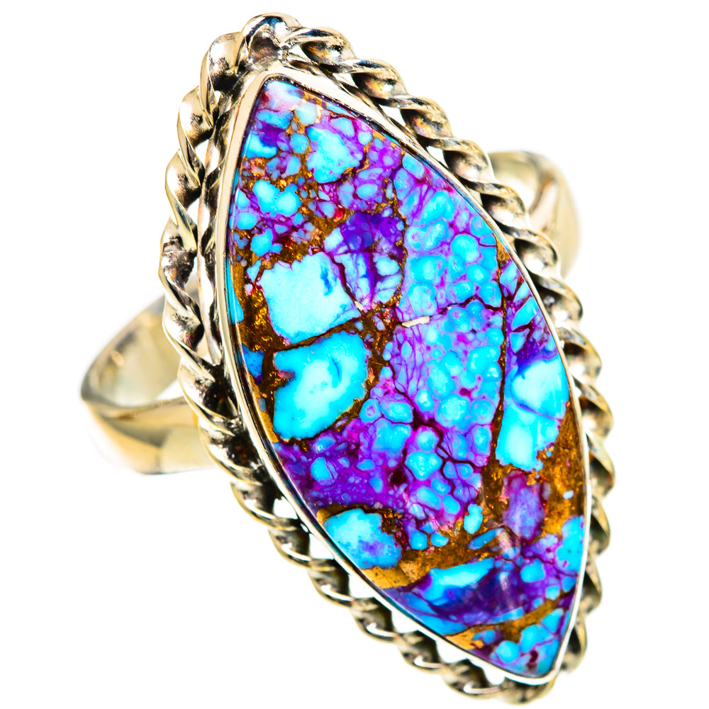 Spiny Oyster Turquoise Rings handcrafted by Anasilvercos - RING110071 - Photo 2
