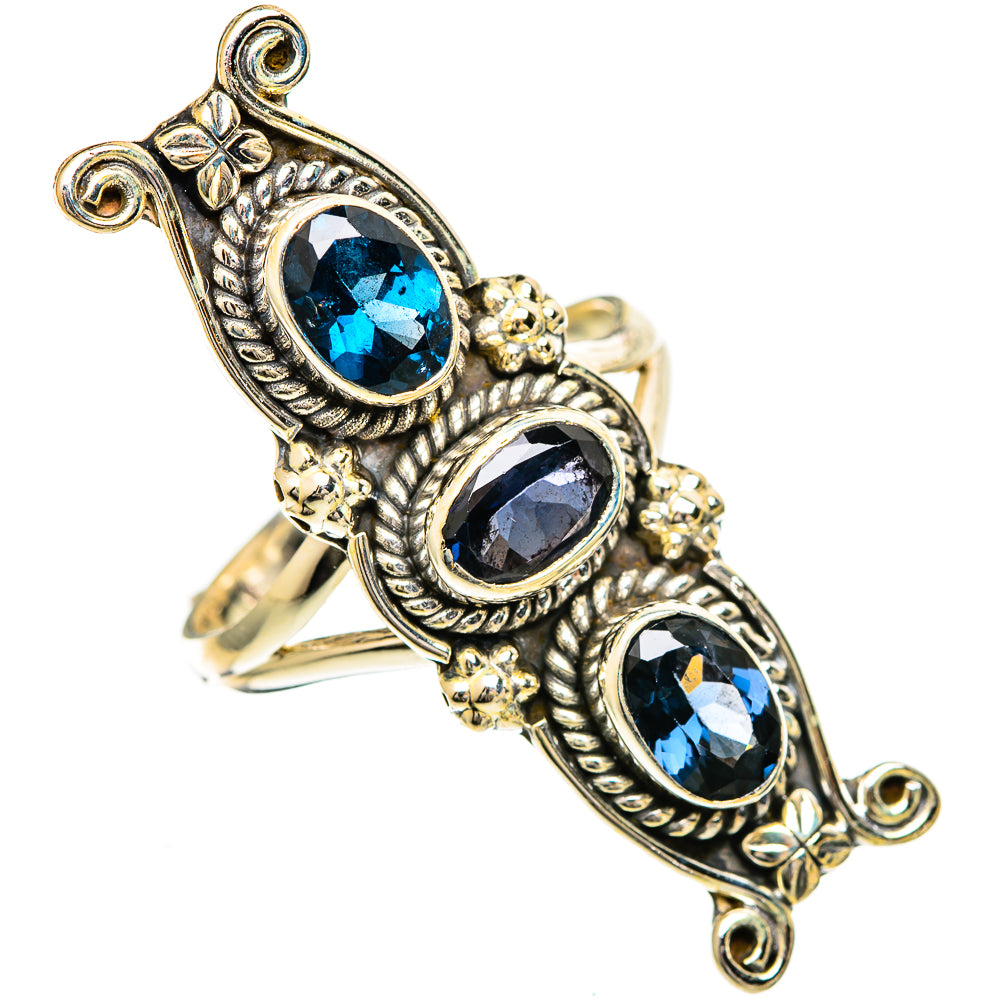 Blue Spinel Rings handcrafted by Anasilvercos - RING110085 - Photo 2