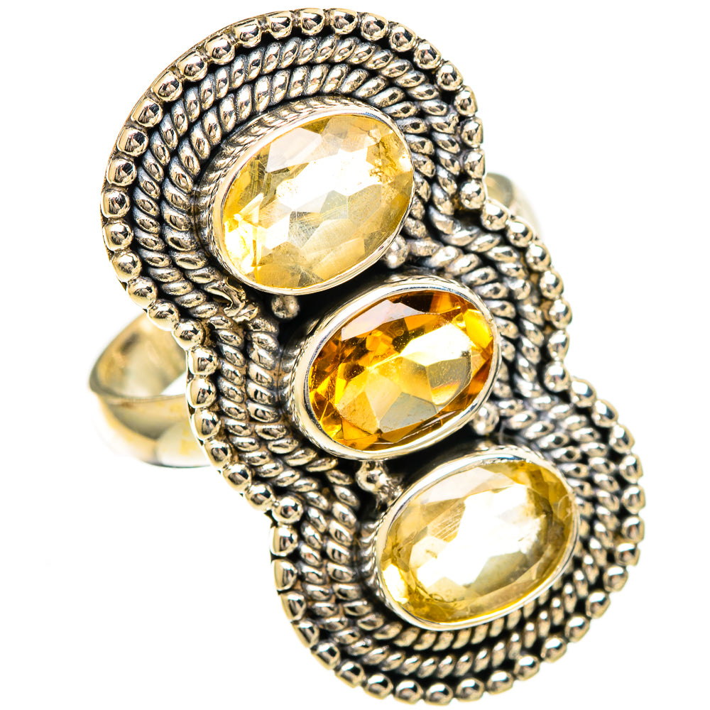 Citrine Rings handcrafted by Anasilvercos - RING110104 - Photo 2