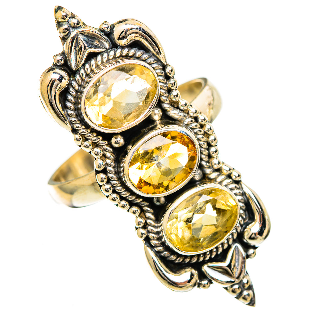Citrine Rings handcrafted by Anasilvercos - RING110105 - Photo 2