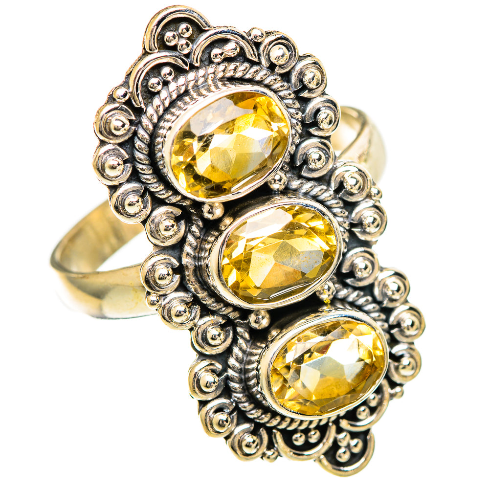 Citrine Rings handcrafted by Anasilvercos - RING110106 - Photo 2