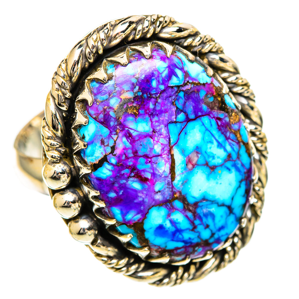 Spiny Oyster Turquoise Rings handcrafted by Anasilvercos - RING110108 - Photo 2
