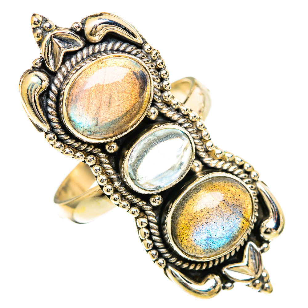 Labradorite Rings handcrafted by Anasilvercos - RING110126 - Photo 2