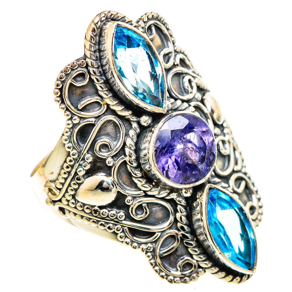 Violet Spinel Rings handcrafted by Anasilvercos - RING110128 - Photo 2