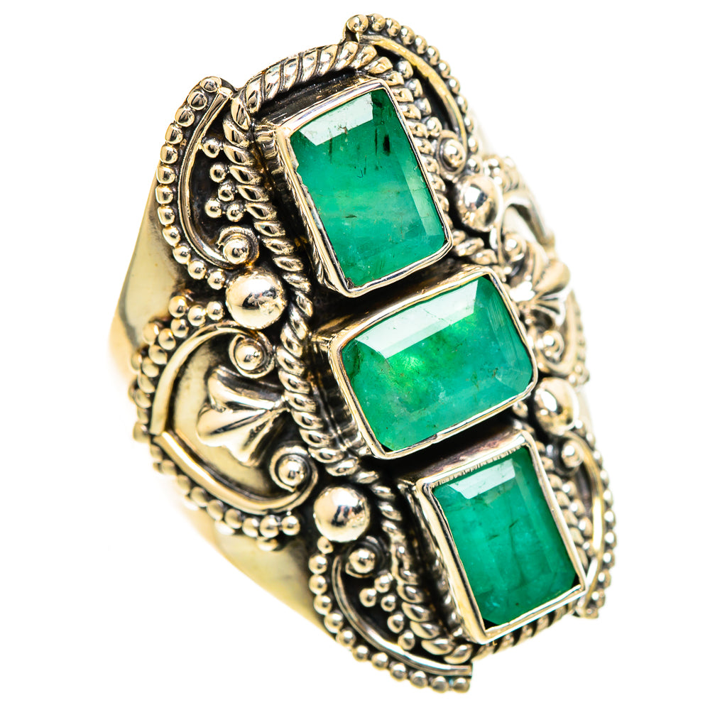 Emerald Rings handcrafted by Anasilvercos - RING110133 - Photo 2