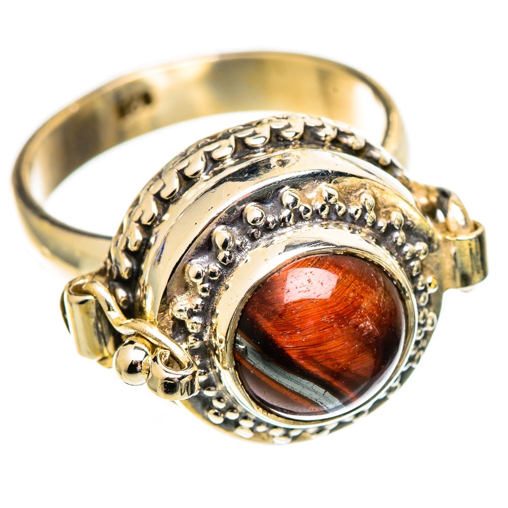 Red Tiger Eye Rings handcrafted by Anasilvercos - RING110155 - Photo 2
