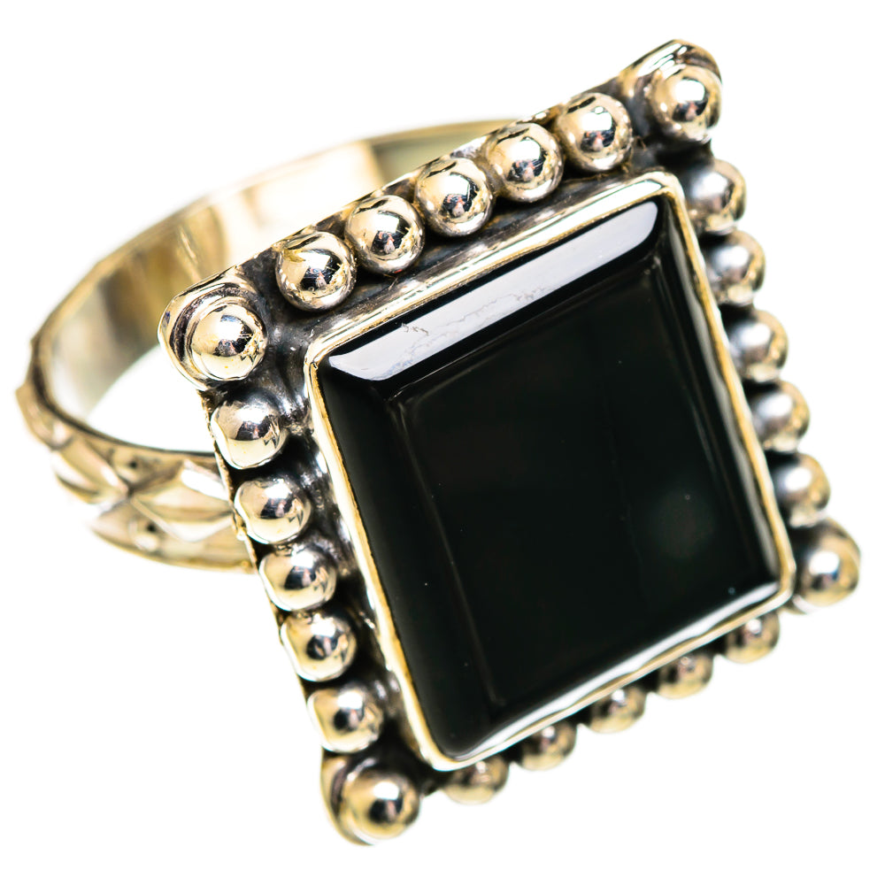 Black Onyx Rings handcrafted by Anasilvercos - RING110195 - Photo 2
