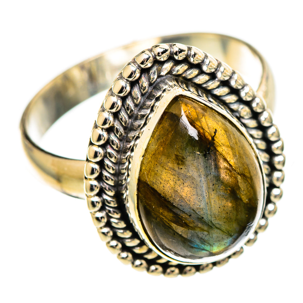 Labradorite Rings handcrafted by Anasilvercos - RING110206 - Photo 2