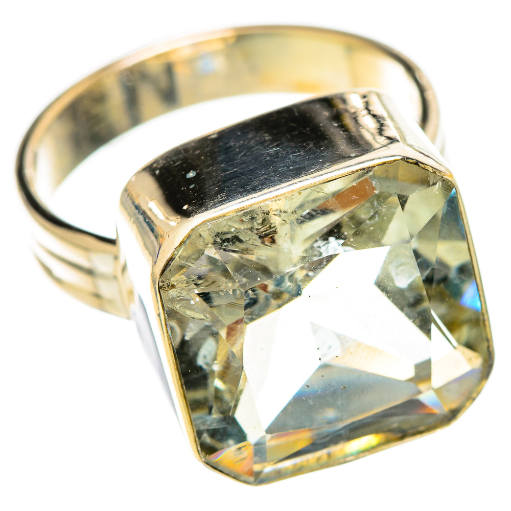 Green Amethyst Rings handcrafted by Anasilvercos - RING110208 - Photo 2