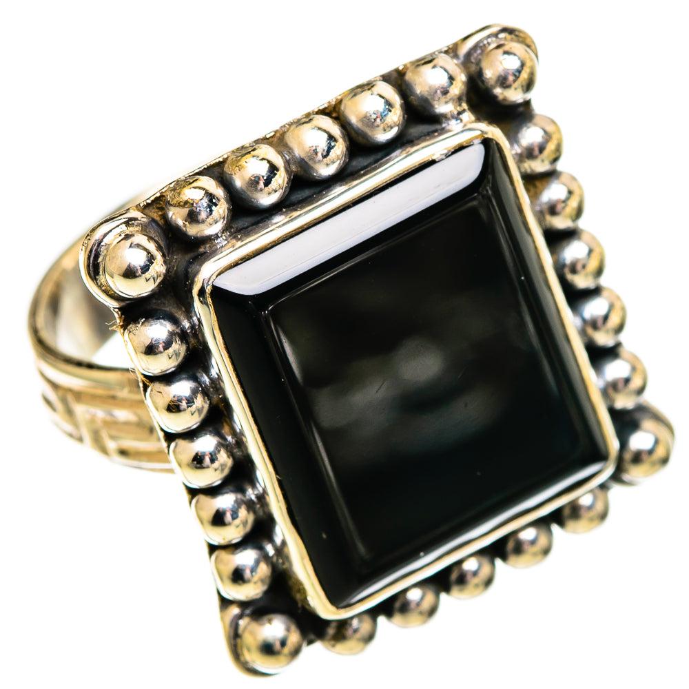 Black Onyx Rings handcrafted by Anasilvercos - RING110224 - Photo 2
