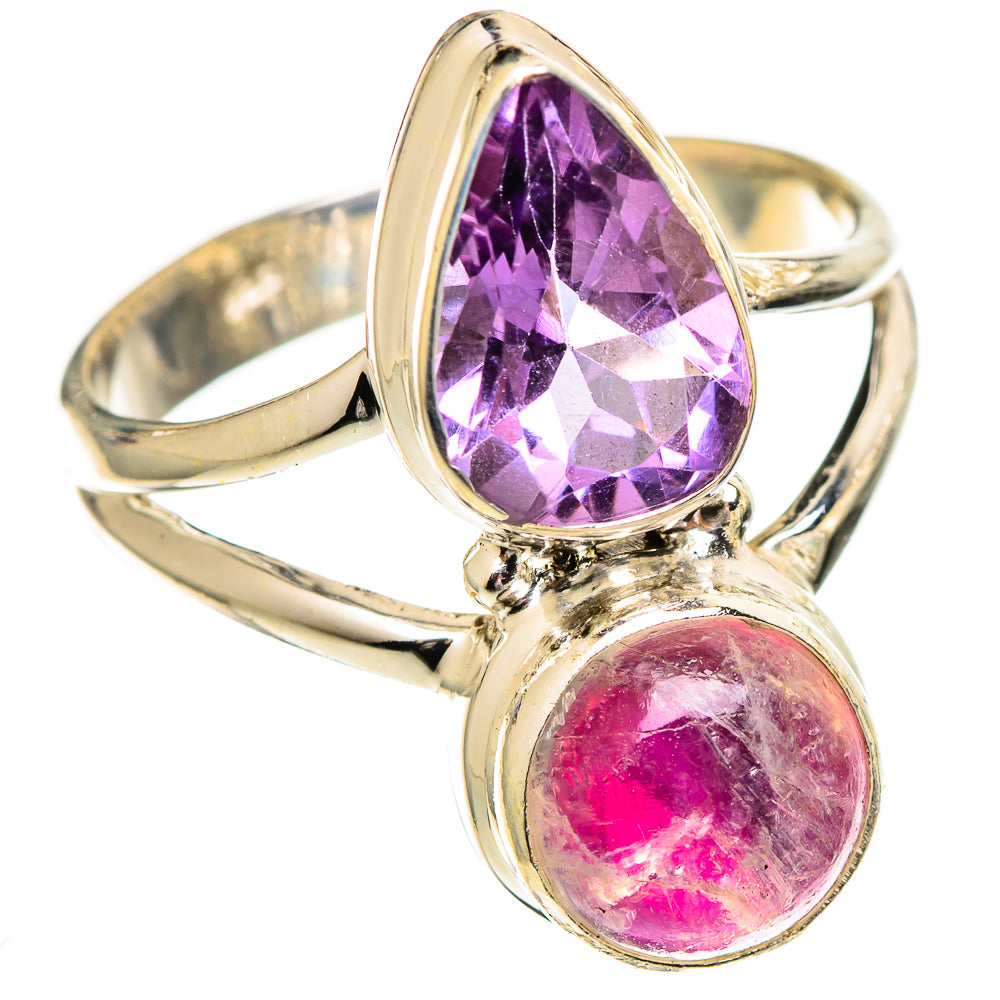 Pink Moonstone Rings handcrafted by Anasilvercos - RING110229 - Photo 2