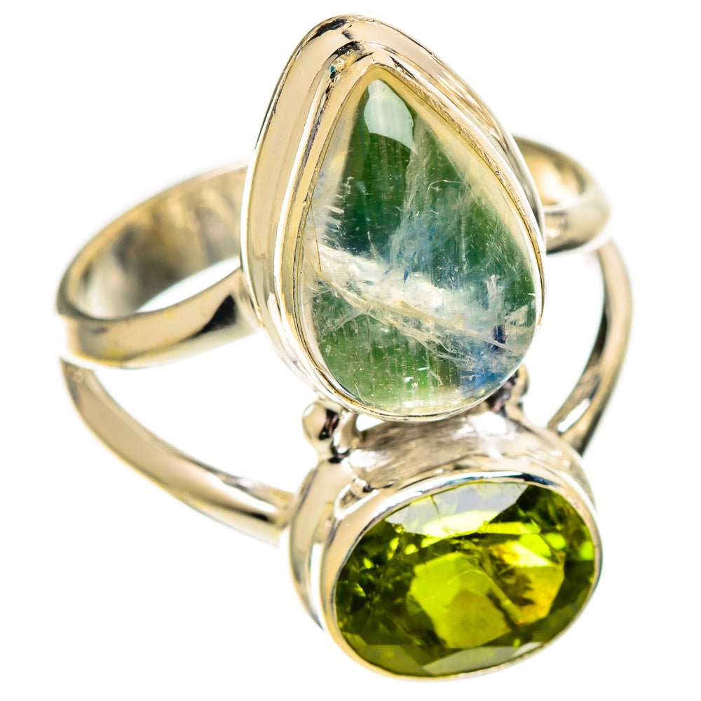 Green Moonstone Rings handcrafted by Anasilvercos - RING110241 - Photo 2
