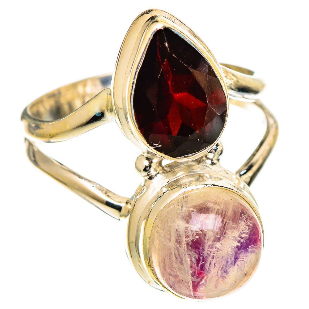 Pink Moonstone Rings handcrafted by Anasilvercos - RING110244 - Photo 2