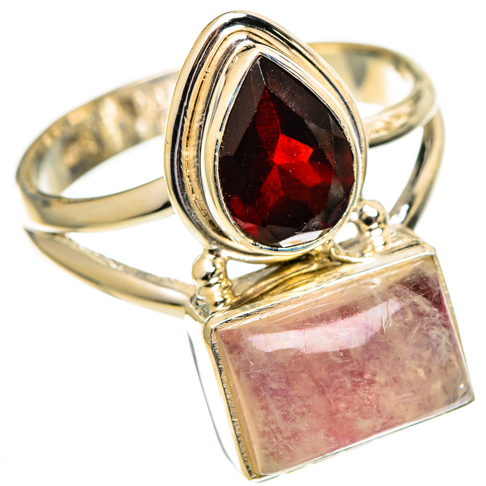 Pink Moonstone Rings handcrafted by Anasilvercos - RING110245 - Photo 2