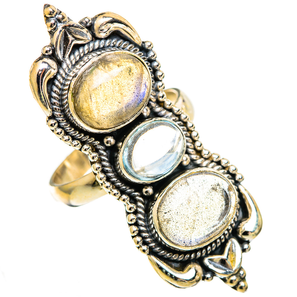 Labradorite Rings handcrafted by Anasilvercos - RING110250 - Photo 2