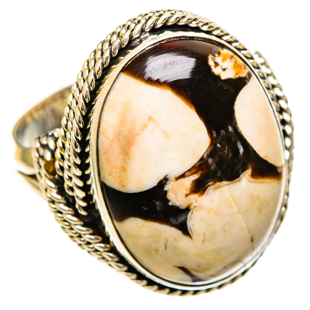 Peanut Wood Jasper Rings handcrafted by Anasilvercos - RING110268 - Photo 2
