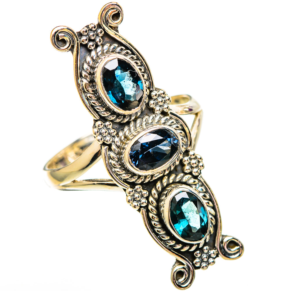 Blue Spinel Rings handcrafted by Anasilvercos - RING110297 - Photo 2