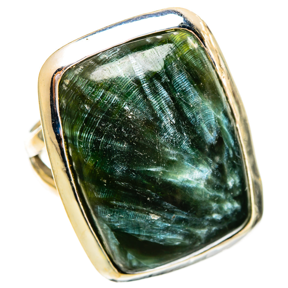 Seraphinite Rings handcrafted by Anasilvercos - RING110304 - Photo 2