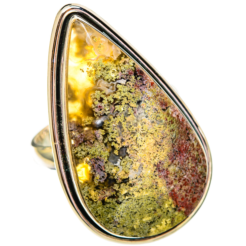 Plume Agate Rings handcrafted by Anasilvercos - RING110306 - Photo 2