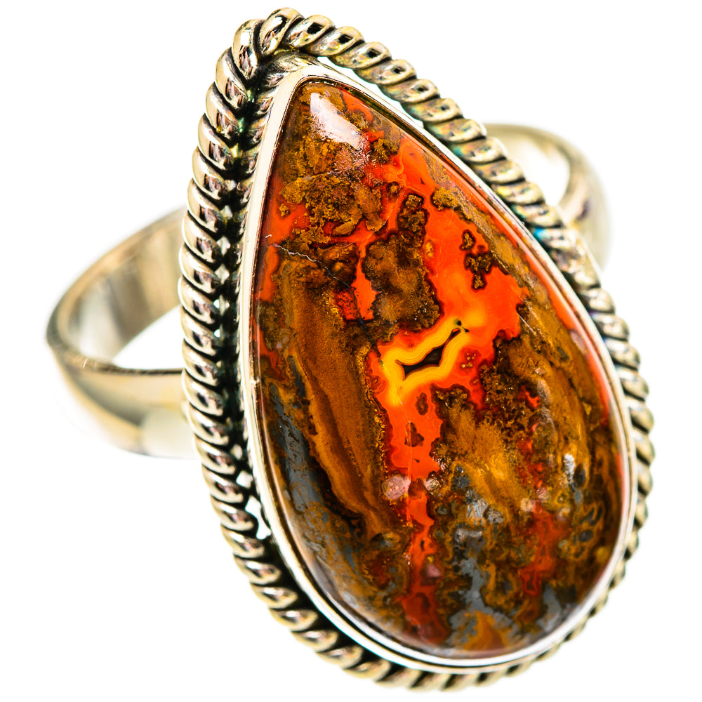 Moroccan Agate Rings handcrafted by Anasilvercos - RING110309 - Photo 2
